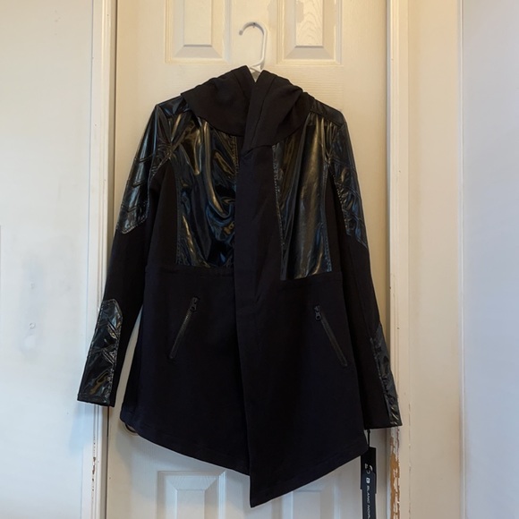 NWT Blanc Noir women’s Drape Front Jacket - Picture 3 of 10